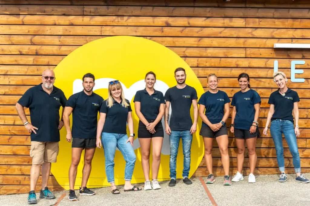 equipe du camping a Argeles sur Mer